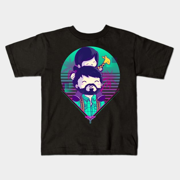 Retrowave Duo Kids T-Shirt by Donnie